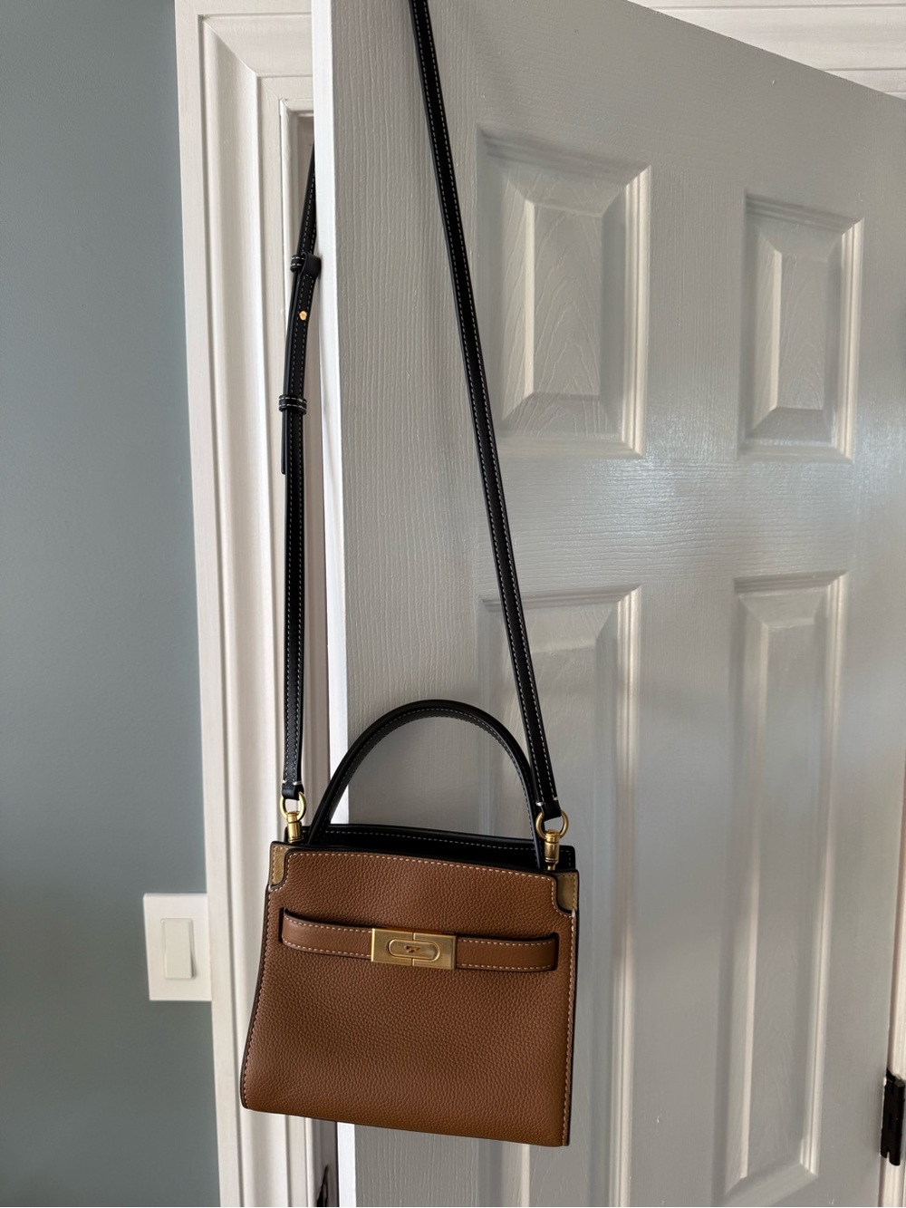 Tory Burch Petite Lee Radziwill bag Leather Top-Handle - Picture 7 of 9